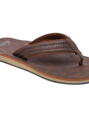Quiksilver - Mens Carver Nubuck Sandals, size 11 US mens, color brown.